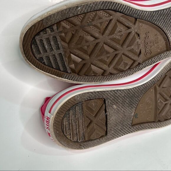 Converse All Star Pink and White Sneakers - Picture 9 of 12